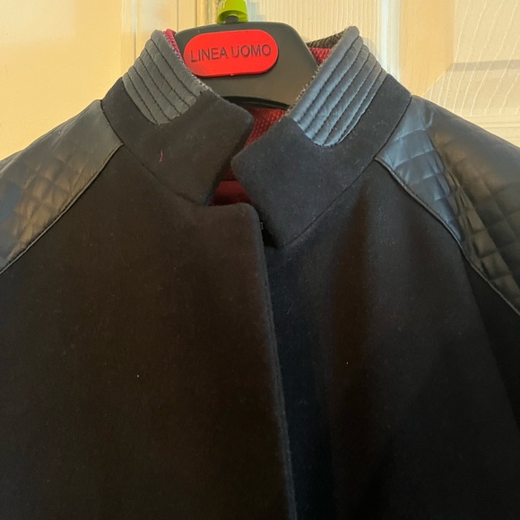 Italian made fall coat blue size XL, but fits like an Italian large. So stylish! - Picture 4 of 11